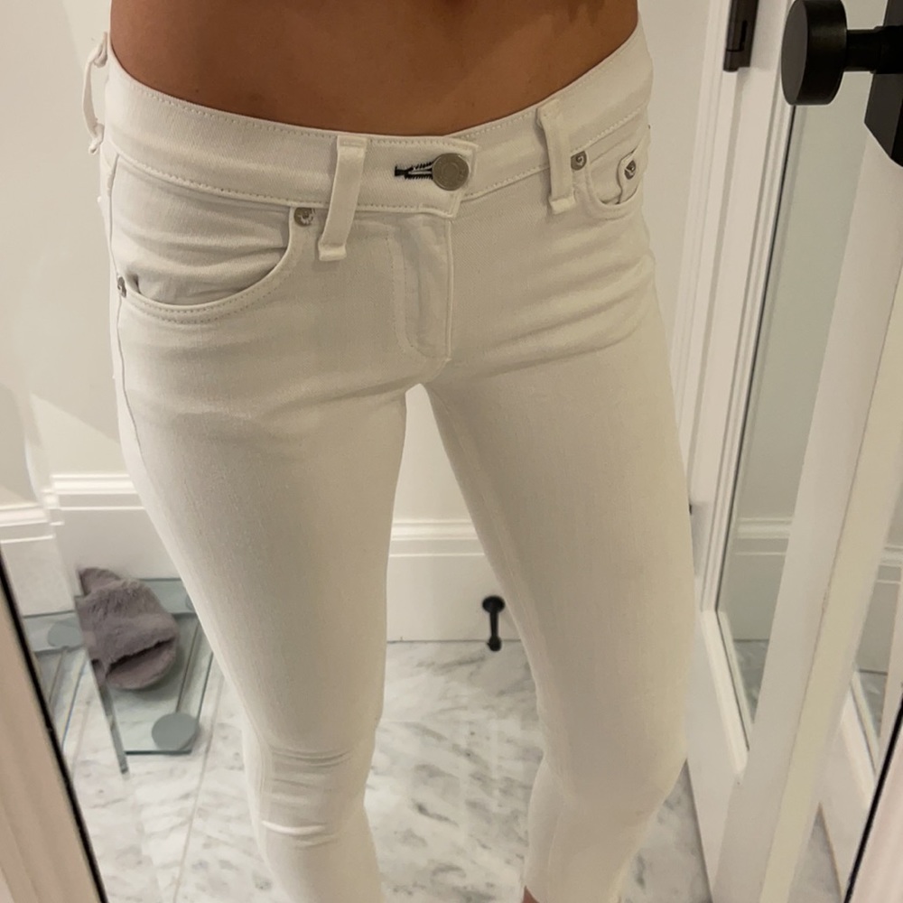 rag & bone Capri skinny denim white jeans 23 rare